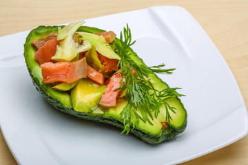 Salmon and avocado salad