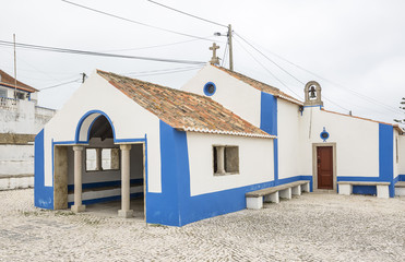 Fototapeta na wymiar Chapel of São Lourenço - Azenhas do Mar, Sintra, Portugal