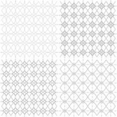 Fototapeta premium Seamless geometric openwork pattern - Illustration