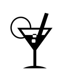 Cocktail avec des glaçons