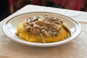 Polenta and Porcini