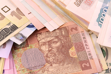 european money set background