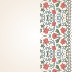 Fototapeta na wymiar Floral oriental pattern in vintage style.