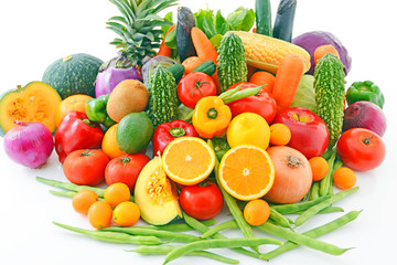 新鮮な野菜と果物