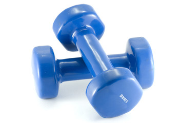 Weights fitness isolated on white background