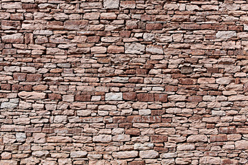 Old Brown Bricks Wall.