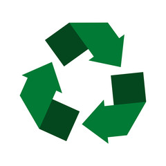 Recycling center. Circle arrows. Vector illustration.