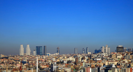 Fototapeta na wymiar View to Beyoglu, Istanbul.