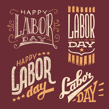 Labor Day Vintage Hand-lettering Designs