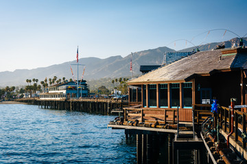 Stearn's Wharf, in Santa Barbara, California.