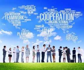 Coorperation Business Coworker Planning Teamwork Concept