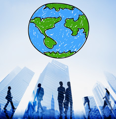 Global Networking Communication Economy Worldwide Concept