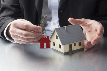 property management with key in hand - 81646470
