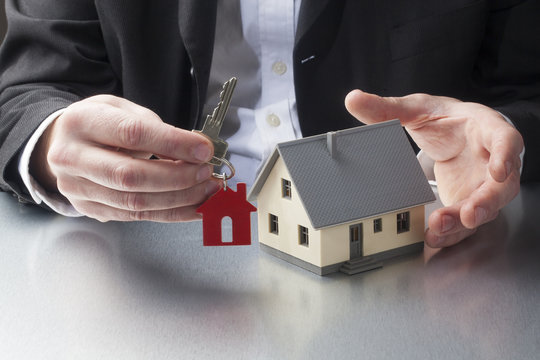 property management with key in hand