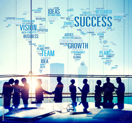 Success Growth Vision Ideas Team Business Plans Connect Concept Wall Mural Rawpixel Com