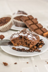Fototapeta na wymiar Cocoa muffin