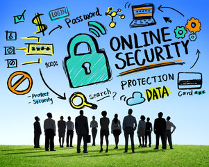 Online Security Protection Internet Safety Aspiration Concept