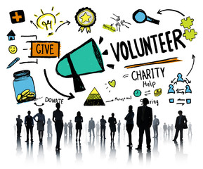 Volunteer Charity Relief Work Donation Help Concept