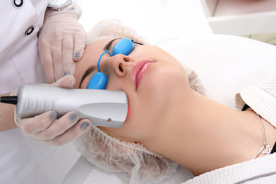 Treatment of skin using a laser