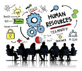 Human Resources Employment Job Teamwork Business Meeting Concept