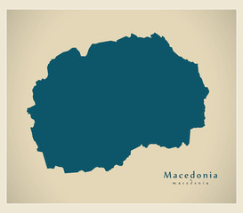 Modern Map - Macedonia MK