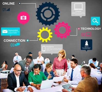 Team Functionality Industy Team Connection Technology Concept