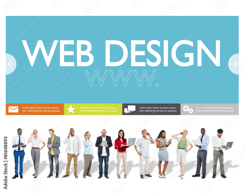 Poster www web design web page website concept