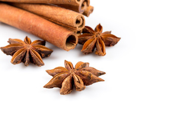 Stars anise and Cinnamon
