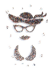 people in the form of a woman.