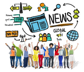 News Journalism Publication Update Media Advertisement Concept