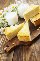 Casserole with millet and curd