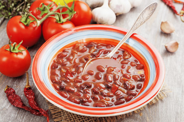 Soup with red bean