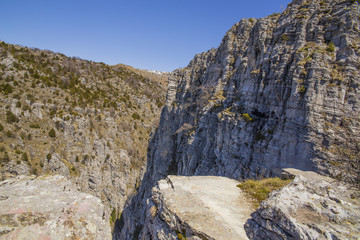 Vikos gorge Vradeto village Ioannina Greece