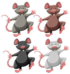 Four mice