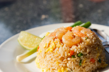 fried rice with shrimp