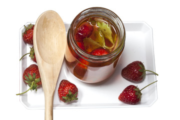 Infused water  ,refreshment for health.