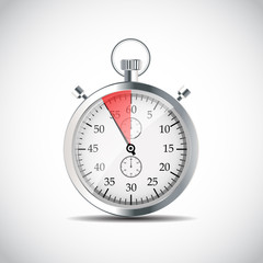 Realistic Stopwatch Vector Illustraion