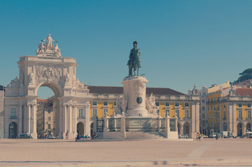 Rua Augusta Arch in Lisbon, Portugal