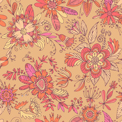 Seamless floral pattern.