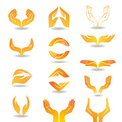 Hands design element