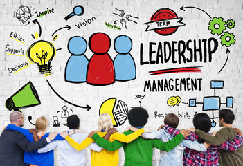 Leadership Management Team Support Vision Concept