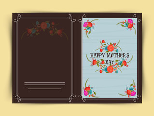 Beautiful greeting card for Happy Mother's Day celebration.