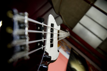 guitar in a music store