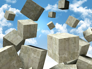 falling cubes © tiero