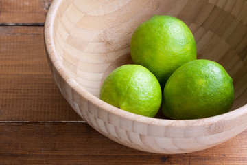 Limes in a bowl.