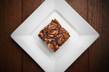 Caramel Filled Brownies cake