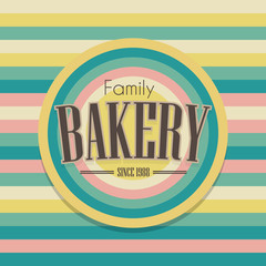Retro bakery logo