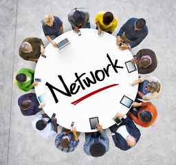 People Network Concept Textured Effect Concept