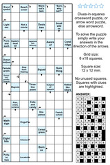 Arrowword (clues-in-squares) crossword puzzle