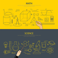 math and science education concept